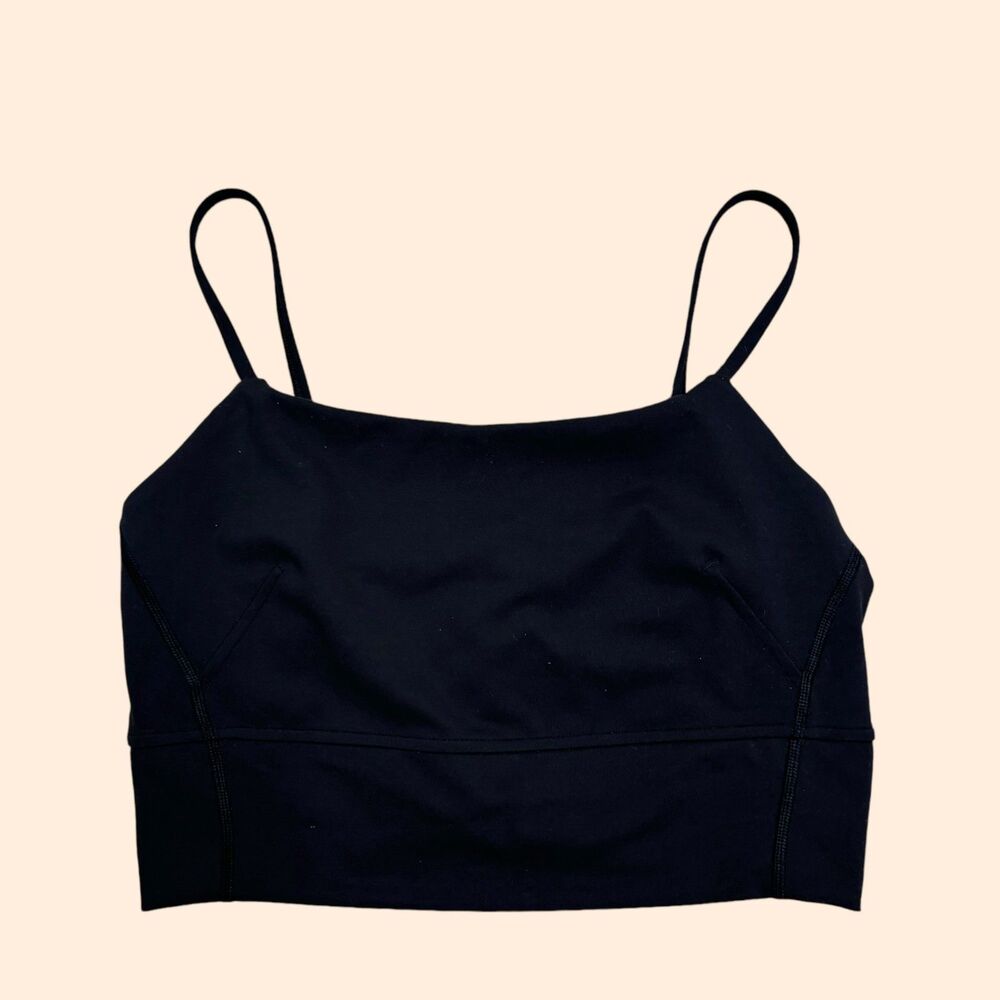 lululemon athletica Black Cropped Strappy Tank